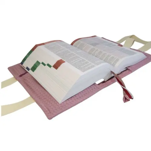 Capa Vade Mecum Favo Rosa Antigo com Alça Mão Natural