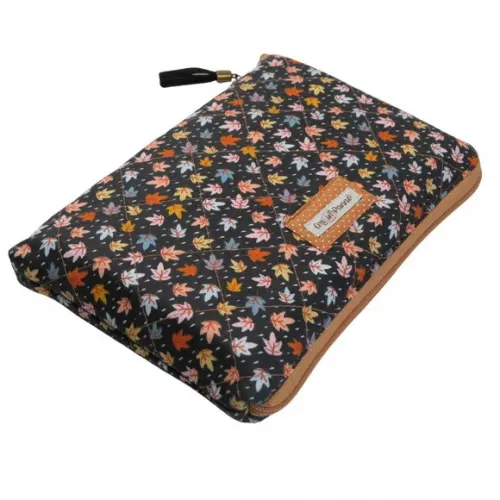 Case com Zíper para Biblía/livros Azul Floral