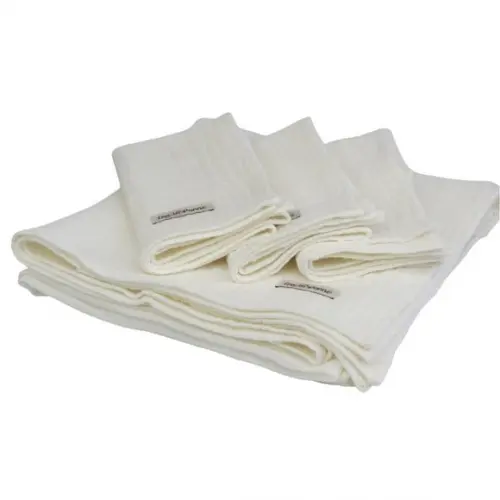 Cueiro Fraldão e Pano de Boca Gaze Algodão 100% Off White -