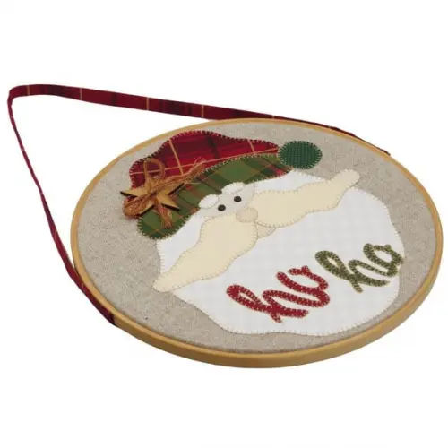 Enfeite de Porta Papai Noel Patch Aplique