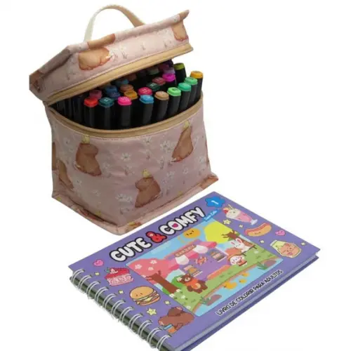 Estojo Bobbie Goods para 60 Canetinhas Touch Capivara