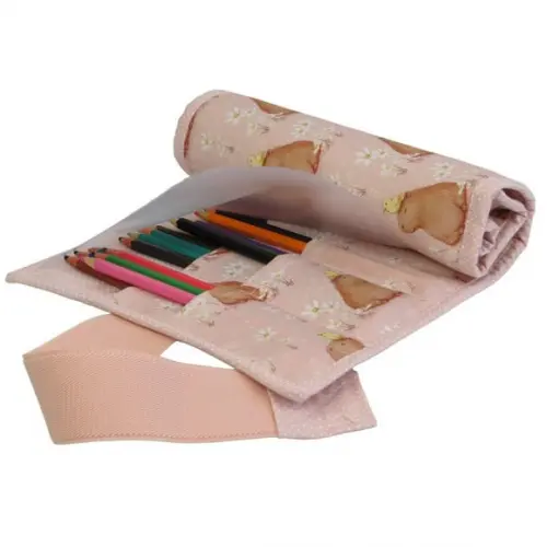 Estojo Escolar 100 Lapis de Cor com Bolso Capivara