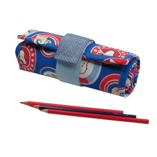Estojo Escolar 100 Lapis de Cor com Bolso Snoopy