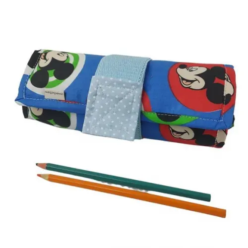 Estojo para Lápis de Cor com Bolso Mickey Mouse