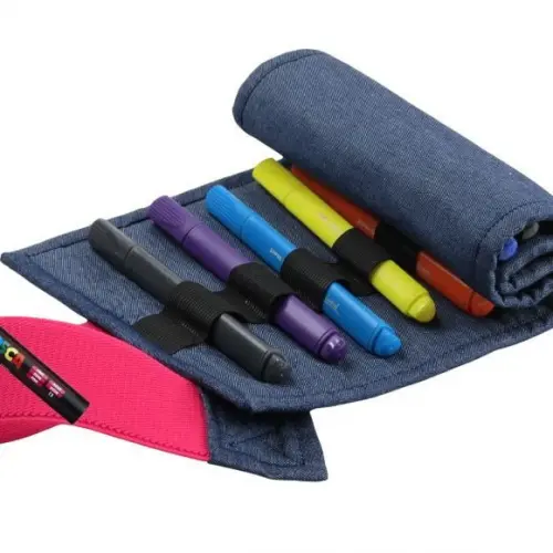 Estojo Pincel Canetas Faber Castel Jumbo 1,5mm 12 Unidades
