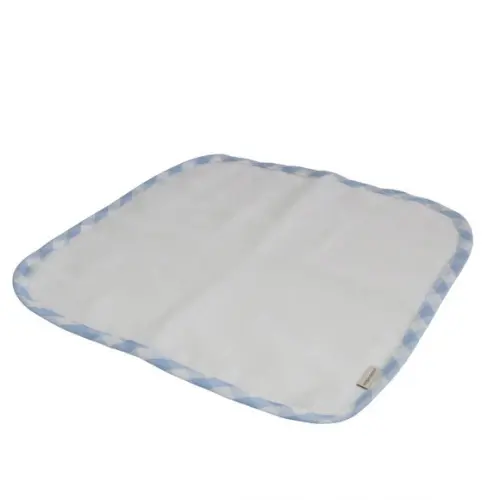 Fralda de Boca Kit5 Tons Azul e Branco
