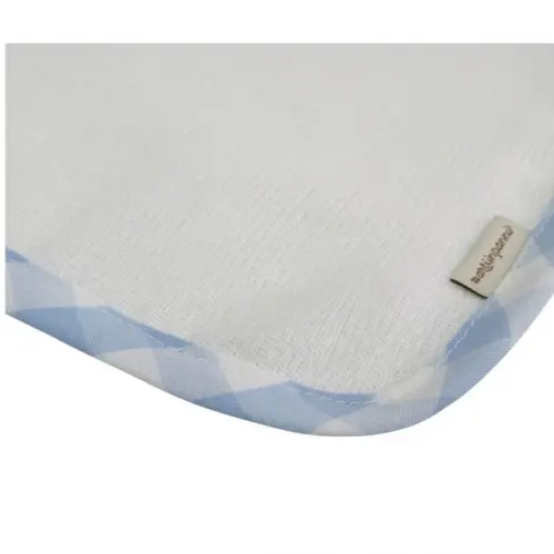 Fralda de Boca Kit5 Tons Azul e Branco