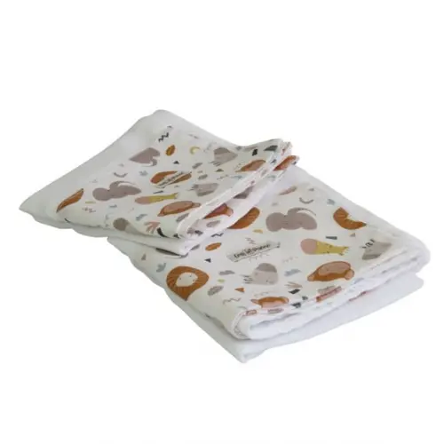 Fralda de Ombro e Boca Kit2 Selva
