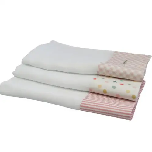 Fralda de Ombro Kit6 Rosa Geométrico