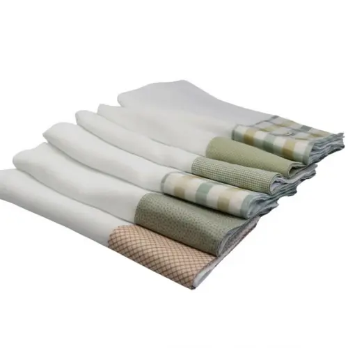Fralda de Ombro Kit6 Tons de Verde Barrado