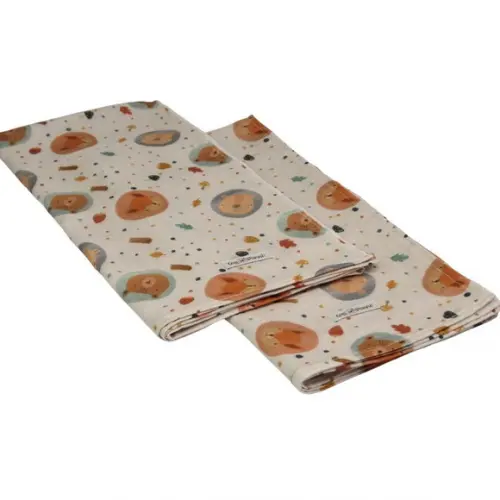 Fralda Estampada Arti In Panno Bichos da Floresta Algodão