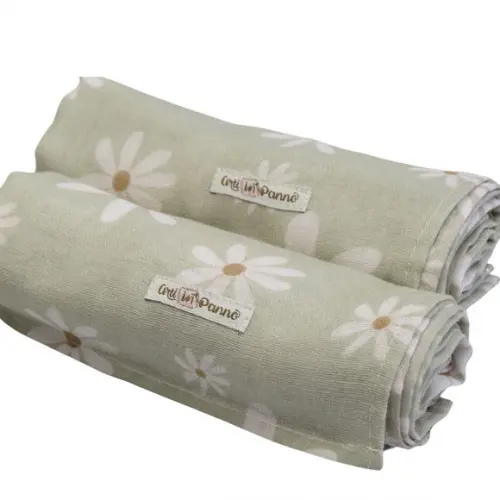 Fralda Estampada Arti In Panno Margaridas 100% Algodão