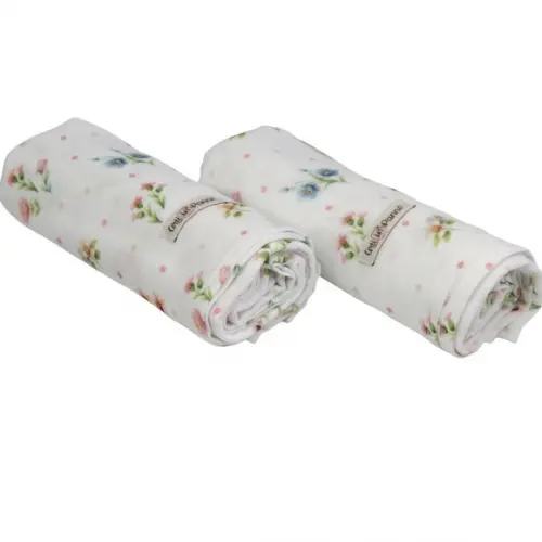 Fralda Estampada Arti In Panno Mini Flores 100% Algodão