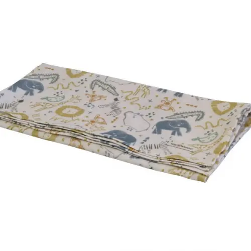 Fralda Estampada Arti In Panno Safari 100% Algodão