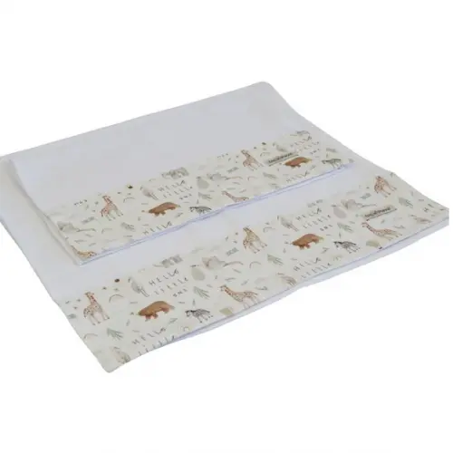 Kit Infantil para Bebê Mabber Quadriculada Safari