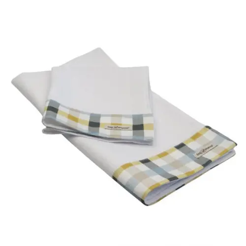 Kit Infantil para Bebê Mabber Quadriculada Vichy Azul