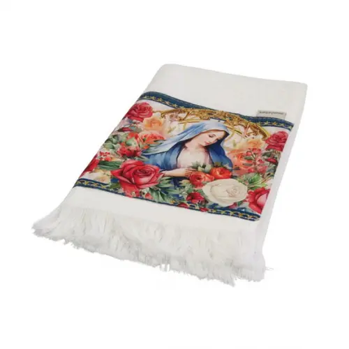 Kit Nossa Senhora Aparecida Branco e Rosa