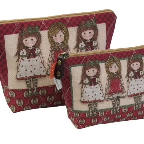 Necessaire Bonecas em Tricoline Kit2