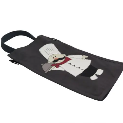 Organizador de Sacolas Sarja Cozinheiro Patch Aplique