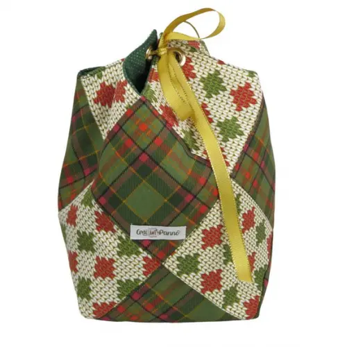 Porta Panetone Patchwork Natal