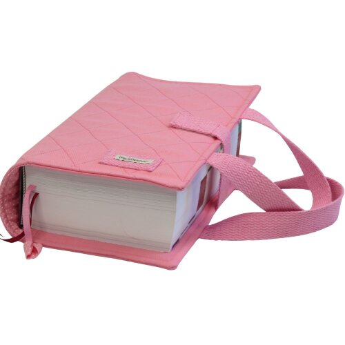 Capa para Vade Mecum Rosa Chiclete com Alça de Mão em Algodão | Proteção para Livro de Direito