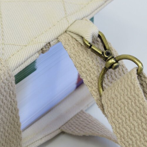 Capa para Vade Mecum Arti In Panno Bege em Algodão com Alça de