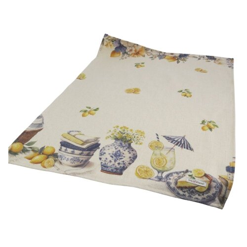 Pano de Prato Limão Siciliano em Algodão | Decoração para Coz