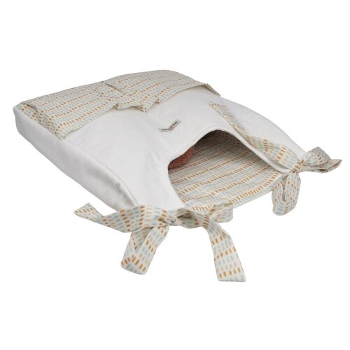 Bolsão Porta Fralda e Organizador Branco Boho