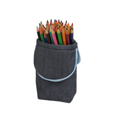 Estojo Escolar Porta Lápis Jeans