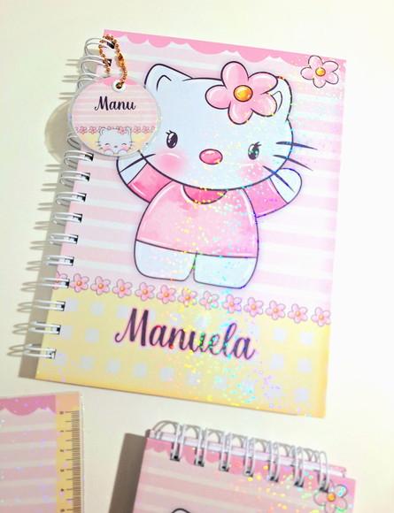 Caderno Hello Kitty com Bloquinho de Anotações - Papelaria