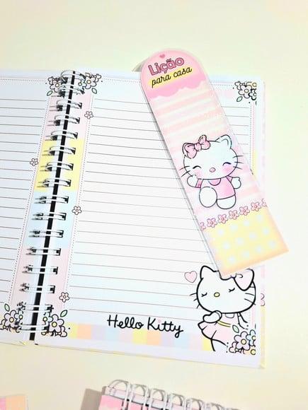 Caderno Hello Kitty com Bloquinho de Anotações - Papelaria