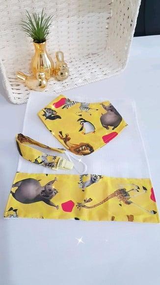 Kit de Babador com Fraldinha de Boca Pronta Entrega!!