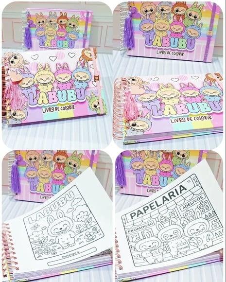 Livro de Colorir Labubu