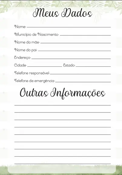 Caderneta de Vacina Personalizada Atualizada