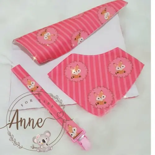 Kit de Babador com Fraldinha de Boca Pronta Entrega!!