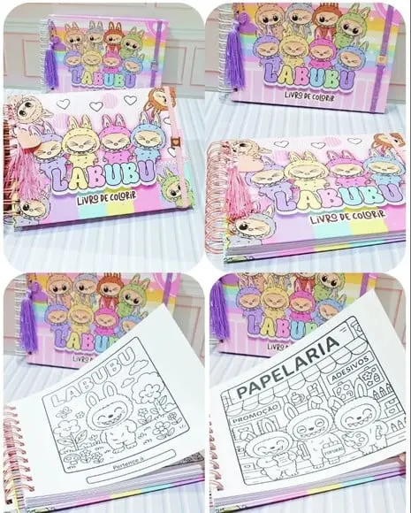 Livro de Colorir Labubu