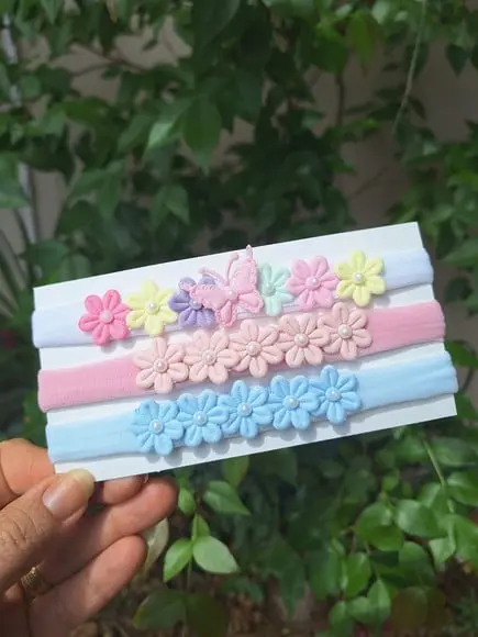 Kit de Faixinhas Jardim Encantado ? Acessórios Delicados Par