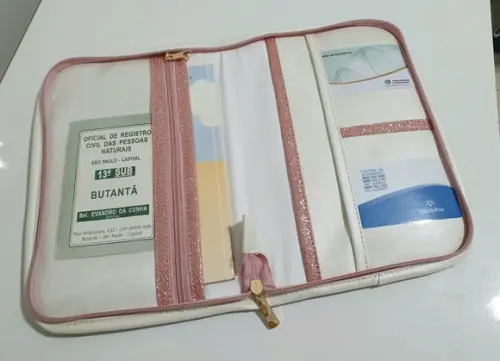Porta Caderneta de Vacinação e Documentos