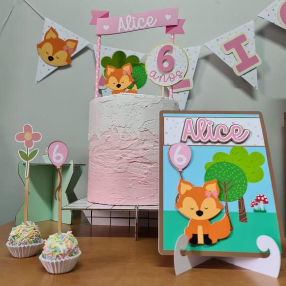 Big Party Kit De Papelaria Para Festinha Tema Raposa