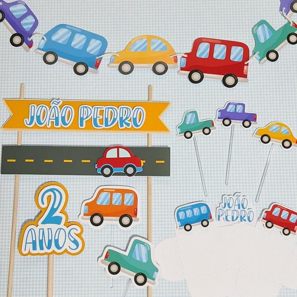 Mini Festa Carrinhos Kit De Papelaria Para Festinha Em Casa