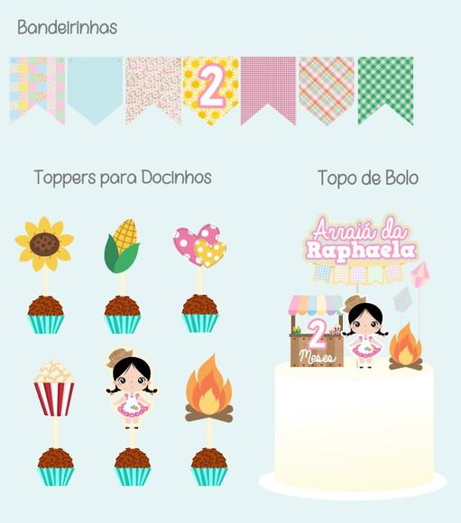 Mini Festa Junina para Mesversário do Bebê