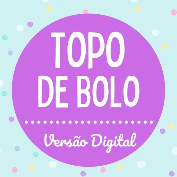 Topo de Bolo Digital Arquivo para Impressão