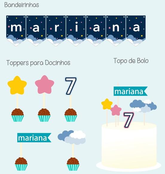 Mini Festa Estrelinhas Papelaria para Festinha