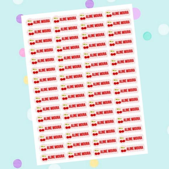 Etiquetas para Material Escolar Lápis e Canetinhas