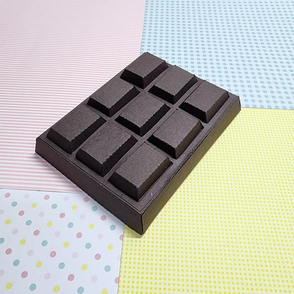 Caixa em Formato de Chocolate Amargo Lembrancinha Páscoa