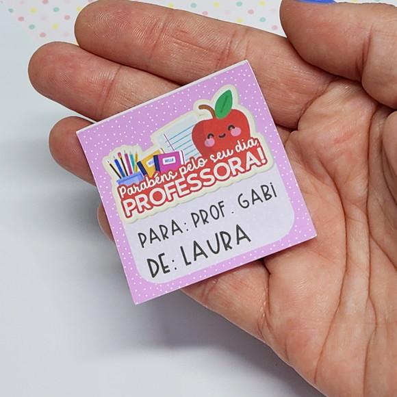 Etiqueta Adesiva para Identificar Presente Professora