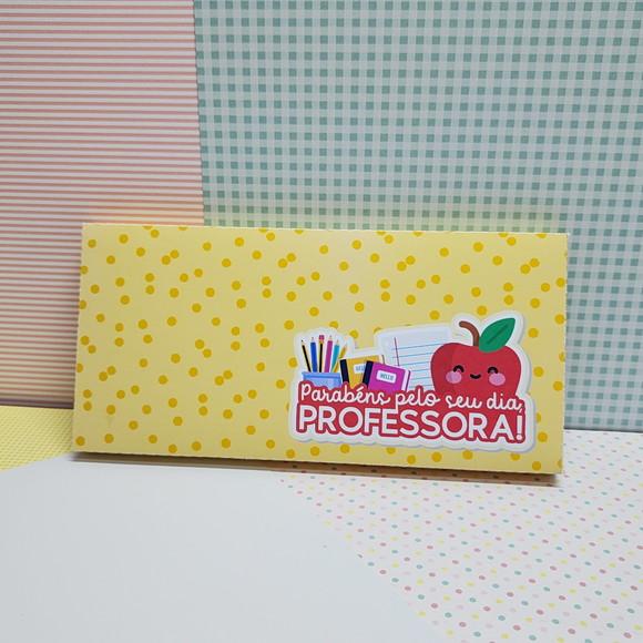 Caixa Retangular para Chocolate 90g Presente Professora