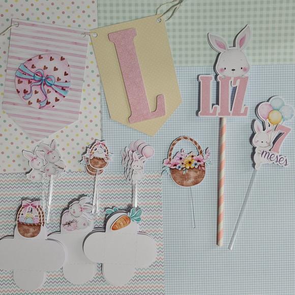 Mini Festa Páscoa Kit De Papelaria Para Mesversário