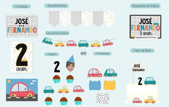 Big Party Kit De Papelaria Para Festinha Tema Carros