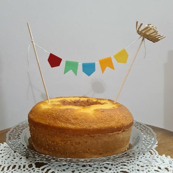 Topo de Bolo Bandeirinhas de Festa Junina